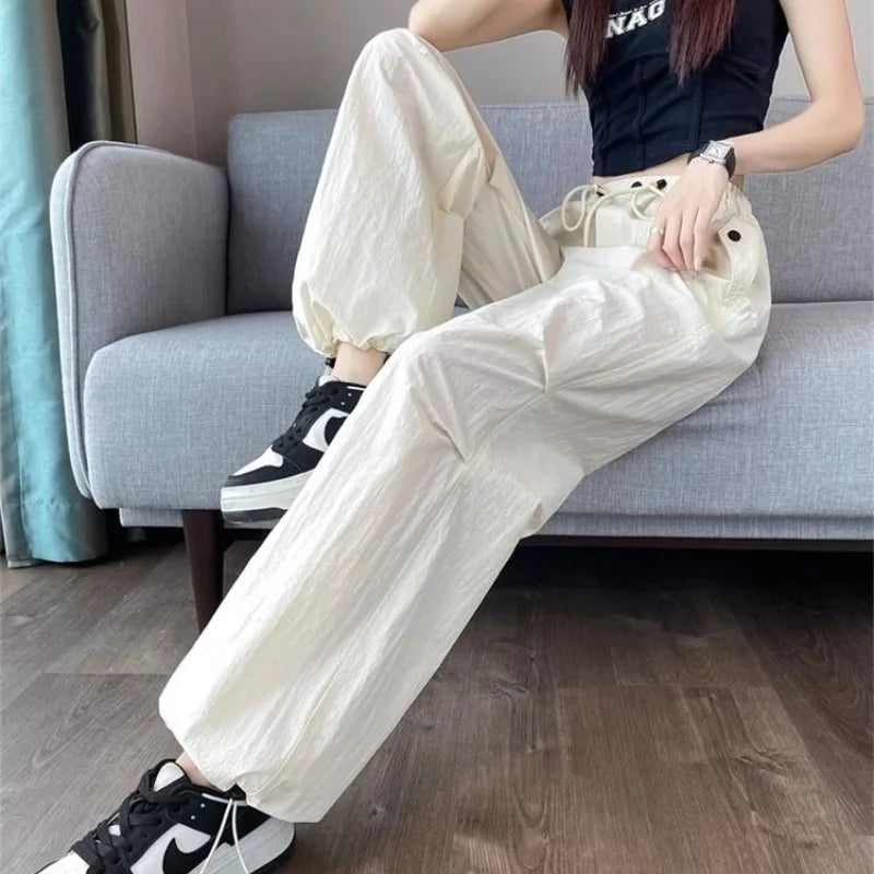 Women's Pants High Waist Casual Quality Trends 2025 New In Slacks Autumn Chic And Elegant Elastic Classic Female Solid Trousers