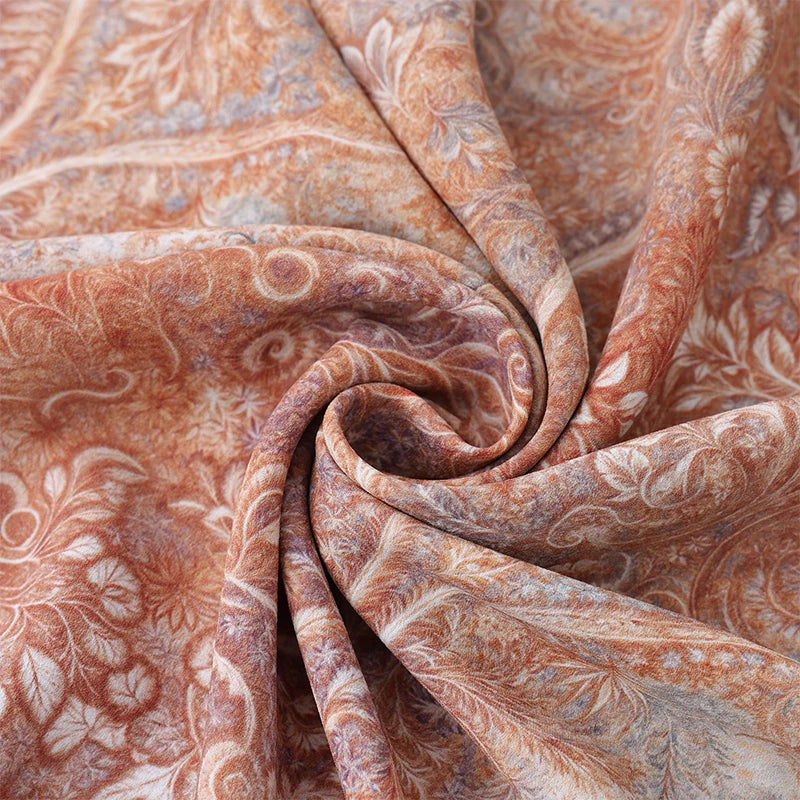 Women's Midi Dress with Chiffon Overlay... → "Paisley Chiffon Midi Dress